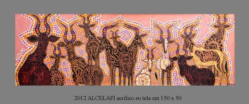 2012  ALCELAFI  acrilico su tela cm 150 x 50.........not available